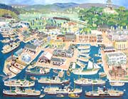 旧宇和島港の絵