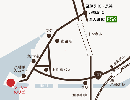 八幡浜港MAP